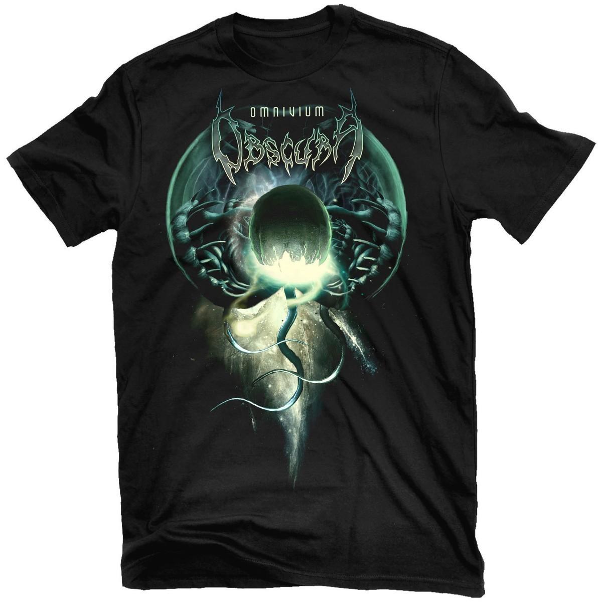 New Obscura Band Omnivium Album Heavy Cotton Black All Size Shirt CM466 L