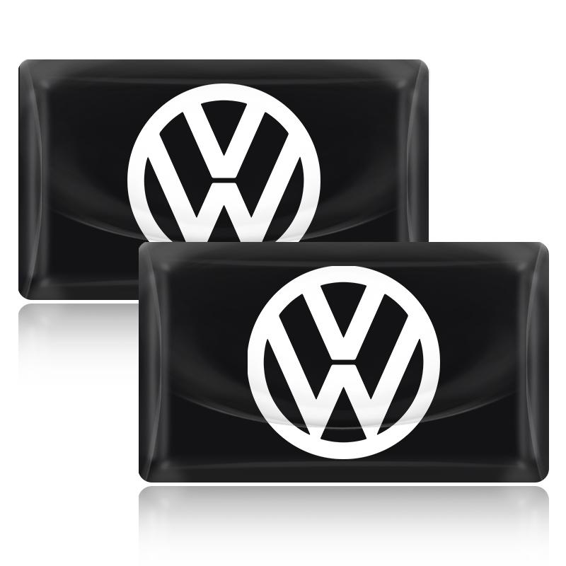 Carbon Fiber Steering Wheel Car Logo Emblem 3D Stickers Styling for VW Polo Passat B5 B6 B7 T4 T5 Golf 4 5 6 Tiguan Jetta Gol O444