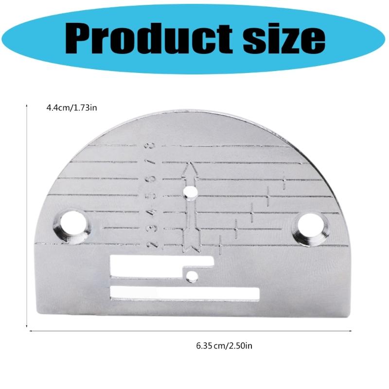 Sewing Machine Presser Foot Plate Cover Sturdy Metal Throat Plate With Ergonomic Treadles For Home Crafting