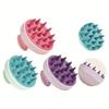 Silicone Shampoo Brush Head Scalp Massage Comb Clean The Scalp Thoroughly Body Massage Brush Bath Brush Salon Hairdressing Tool