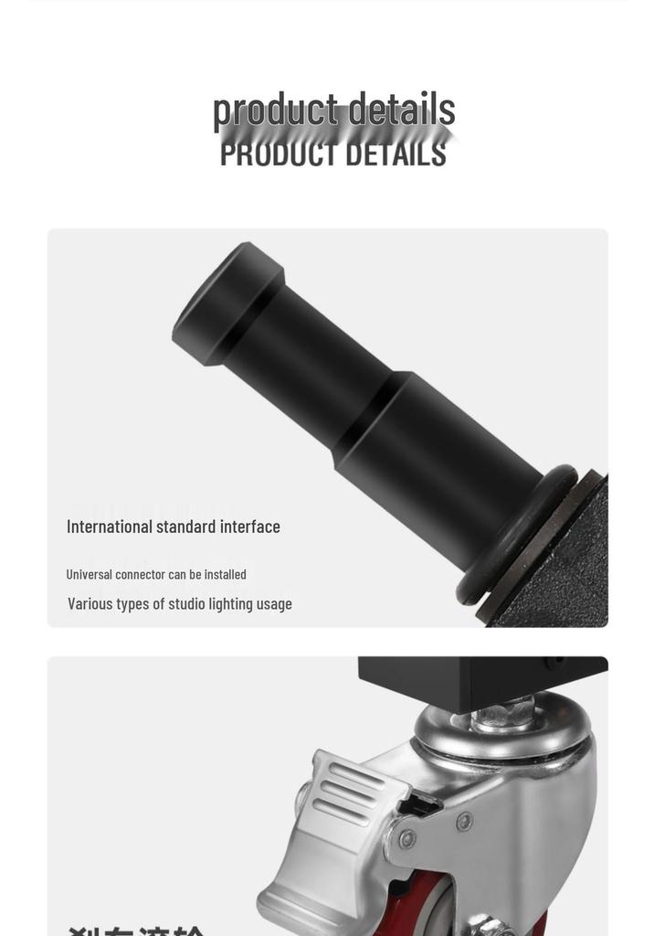 Large Photography Boom Arm Stand with Cantilever and Square Tube Slide for Studio Lighting