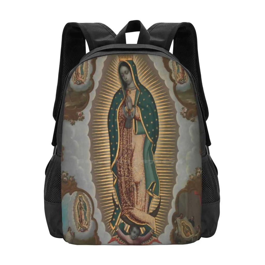 Virgen De Guadalupe Bag Backpack For Men Women Girls Teenage Virgen Guadalupe