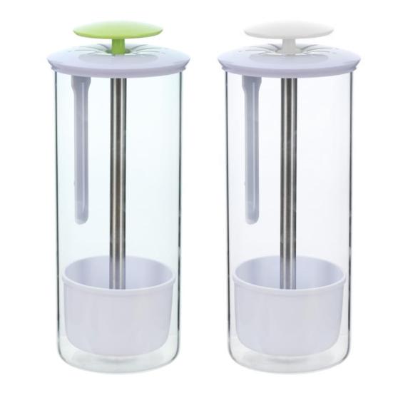 Herb Keeper Jar Refrigerator Herb Saver Storage Jar with Ventilation Slots And Drainage Holes Cilantro Saver Extend Freshness Gift for Enthusiasts