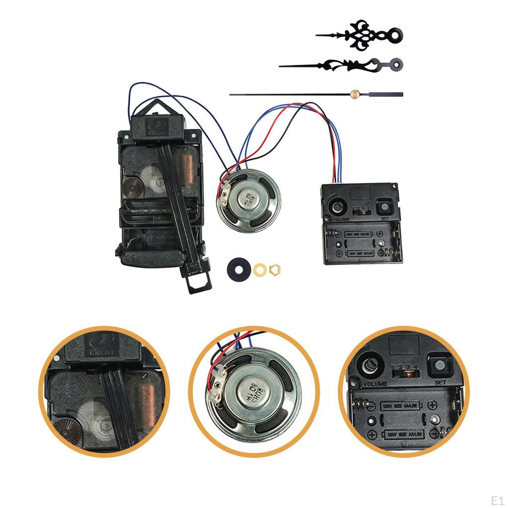 Kit Mecanism Ceas Pendul cu Difuzor Versatil Performanță Ridicată Lungime Ax 17mm Piese de Schimb