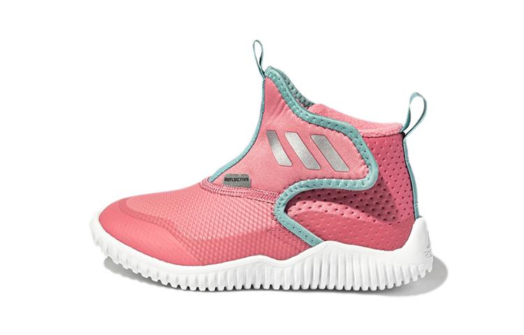 Adidas Rapidazen Mid C Fabric Comfortable Mid top Kids Running Shoes Fuchsia Children Aged 3 7 Years Old FZ5044 34