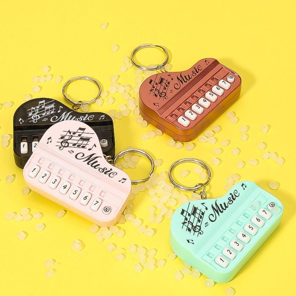 Рабочий палец пианино интерактивный брелок ABS сумка подвесной светильник электронный орган кулон дети