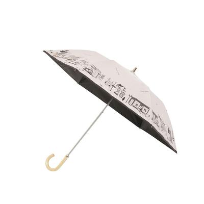 Składany parasol Moonbat dla Wykonany w Idealny na Słońce i Premium Lekkie Ciepło i UV Pejzaż Miejski Różowy "Jamnik" Kobiety, Japonia, Deszcz, Blokowanie, Ochrona,