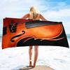 Beach Towels Violin Sand Towel Beach Blanket Sand Free-Microfiber Quick Dry Swimming Pool Towels Camping Towels for Kids Adults