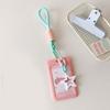 Lovely Kpops Photocard Holder with Keychain,Star Photo Card Sleeve ID Bank Credit Card Holder Protector Gifts for Womens