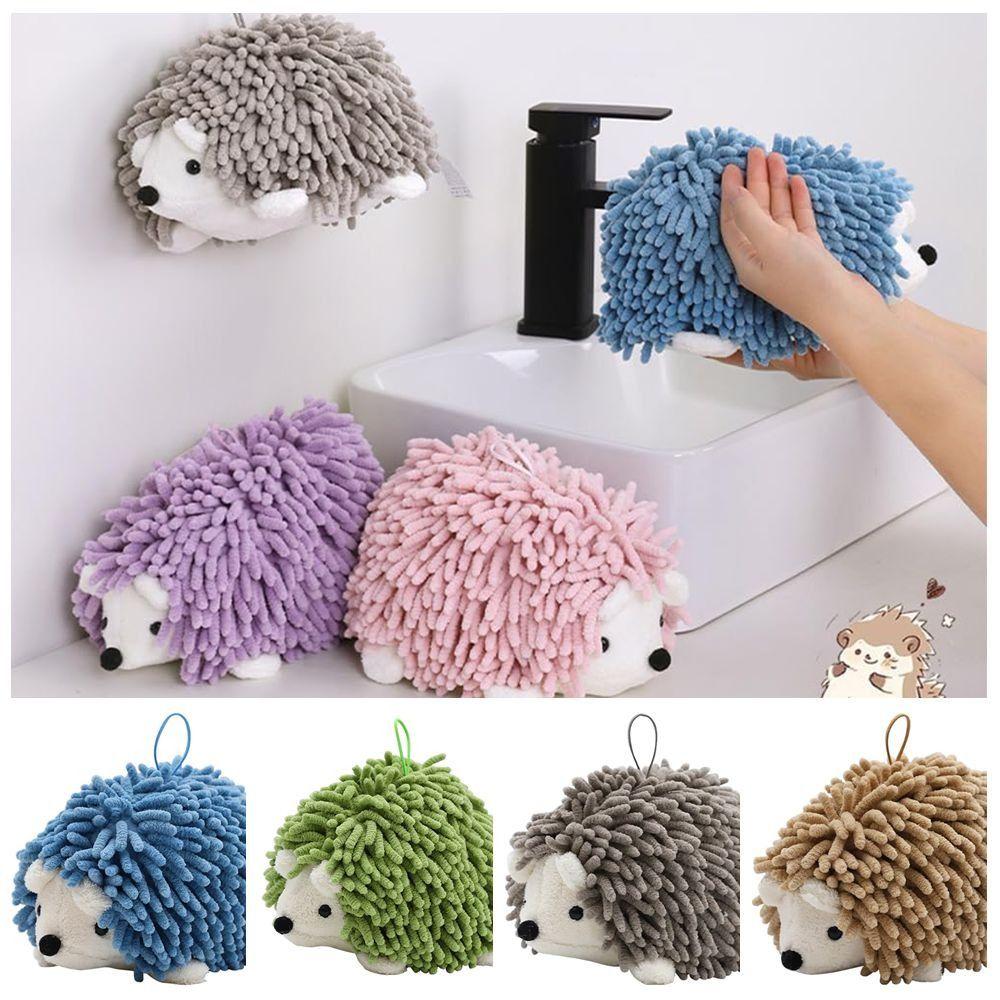 Weicher Igel Chenille Handtuch zum Aufhängen Lustiges Handtuch Neues Chenille Handtuch