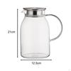 Crystal Clear Jug with Handle for Refreshing Drinks