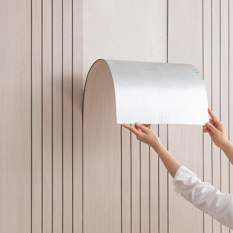 40cmX3m Self-Adhesive Grid Board Wall Decoration Wallpaper TV Background Wall Panel, Living Room Concave-convex Wallpaper