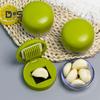 Garlic Press Stainless Steel Manual Mincer Slicer Grater Compact Garlic Chopper Kitchen Gadget for Home Restaurant