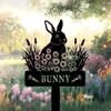 Handmade Rabbit Metal Garden Art, Custom Bunny Yard Sign, Cute Rabbit Outdoor Decor, Easter Gift for Mom