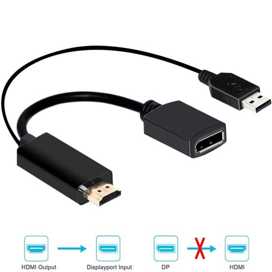 4K USB Powered HDMI-compatible Male To DP Display Port Female Converter Adapter Devices