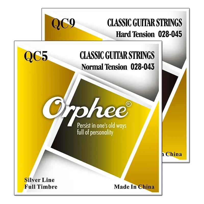 Orphee Classical Guitar Strings Nylon Silver Plated Guitar Strings for Beginners Practice Professional Classical Guitar Strings