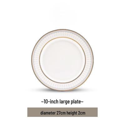Jingdezhen Ceramic Nordic Melody 10-inch Dinner Plate