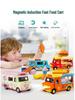 Douyin Hot Q Version Pretend Play Toy Mingyuan Hamburger & Ice Cream Car