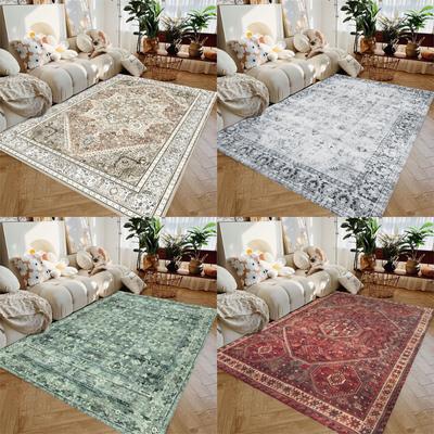 Moderne Traditionele Stijl Zacht Tapijt Boheemse Stijl Woonkamer Tapijt voor Trappen Gang Antislip Vuilafstotende Deurmat Vloermat