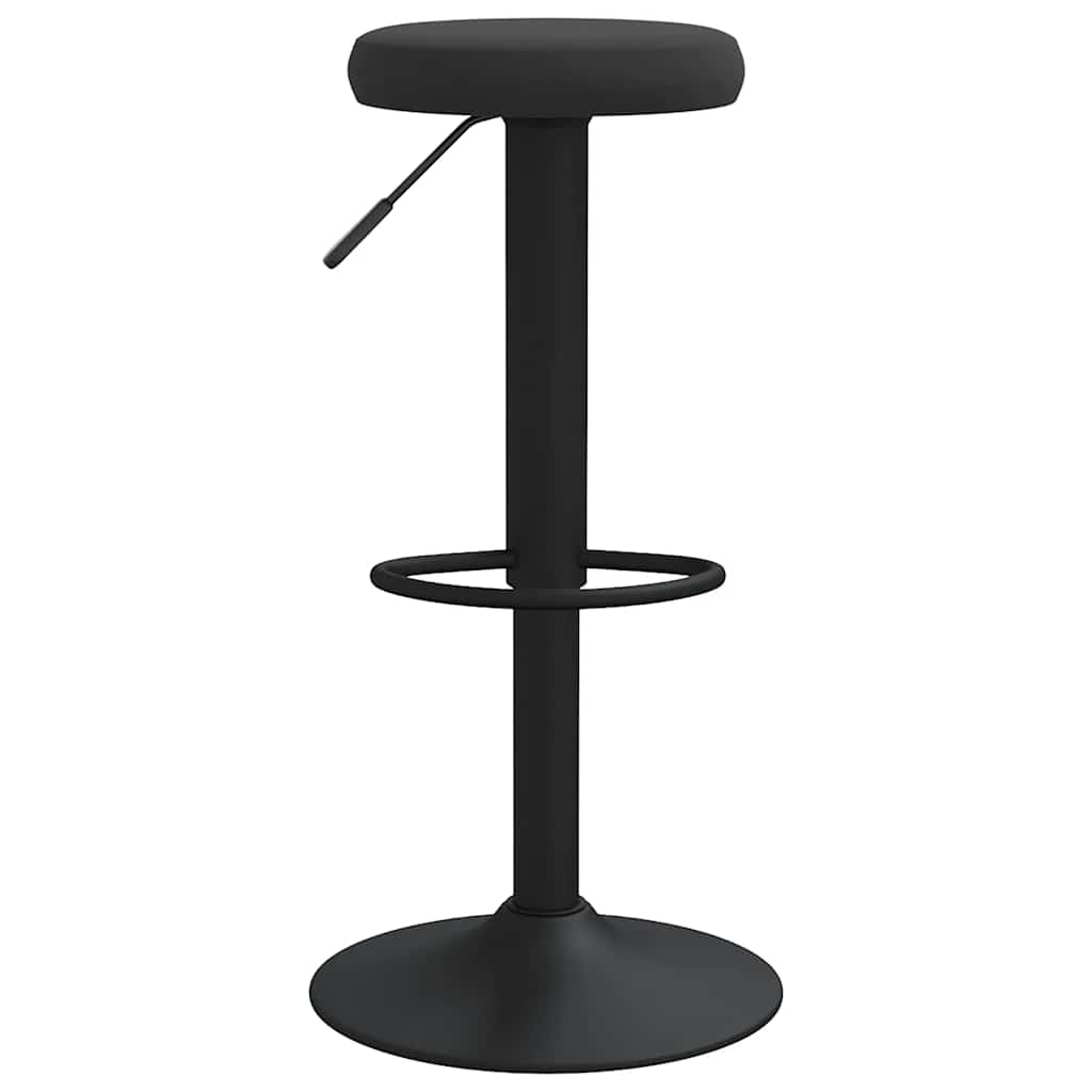 Vidaxl Stołki Barowe, 2 Szt., Czarne, Obite Aksamitem