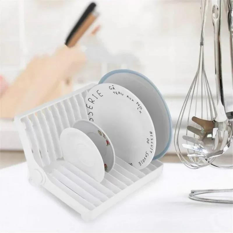 New Kitchen Bowl Dish Drying Rack Folding Household Storage Tableware Organizer Home Gadgets Accessories