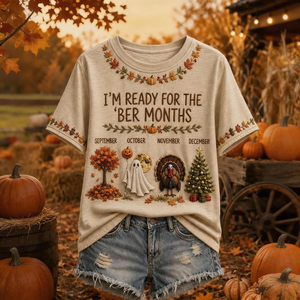 Damen Freizeit T-Shirt mit Rundhalsausschnitt und kurzen Ärmeln für den Herbst