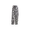 Stella McCartney Trening Tricou Tricotat Imprimat și Pantaloni Casual cu Șnur cu Talie Medie Femei Topuri, Pantaloni Negru IN3611
