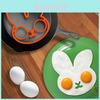 Adorable Rabbit Shaped Silicone Egg Mold For Perfectly Shaped Omelets And Fried Eggs