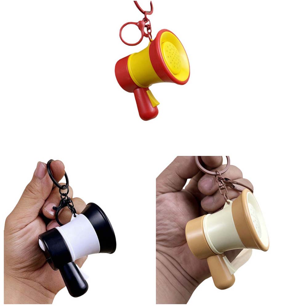 Loudspeaker Music Trumpet Key Chain Recording Handheld Speakers Toy Bag Pendant