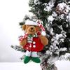 Bear Hanging Decorative Soft Plush Ornaments Christmas Tree Decoration Christmas Pendant Toy Doll