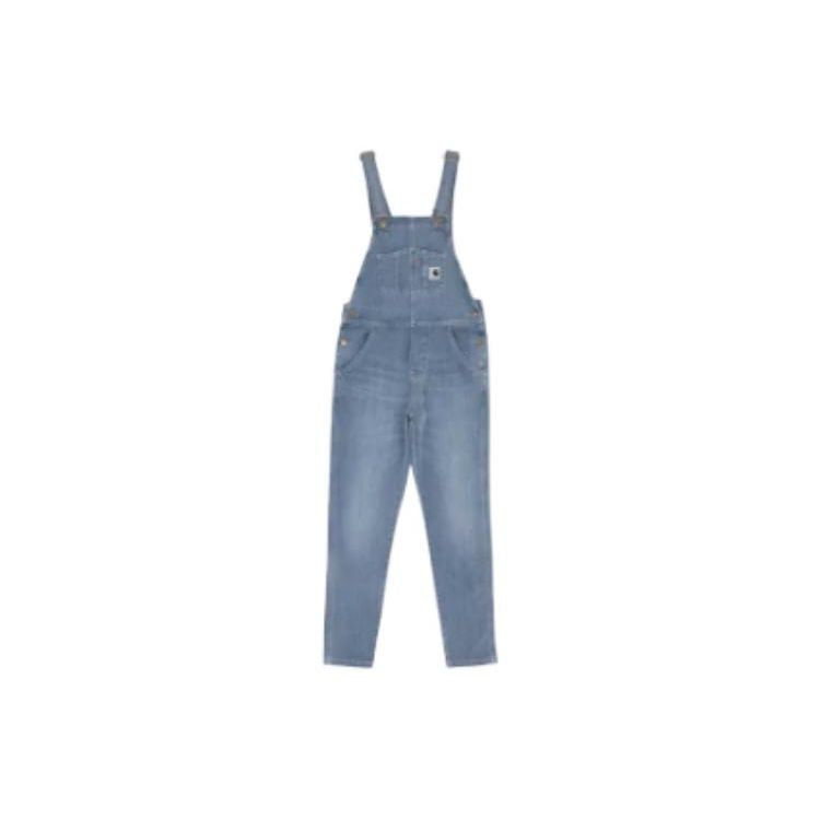 Carhartt WIP Work Logo Tag Multi-Pocket Overalls Women Overalls Blue CHXPT028638BG-BLL