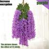 Wisteria Hanging Flowers Artificial Fake Decorative Vine Garland for Bedroom Wall Decor Lush Greenery Fake Flower Vines 3.6 Ft