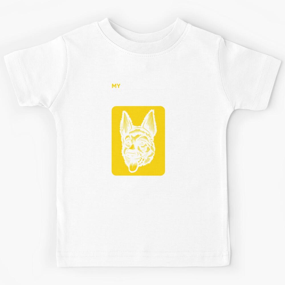 FLUFFY BLACK GERMAN SHEPHERD Kids T-Shirt 140