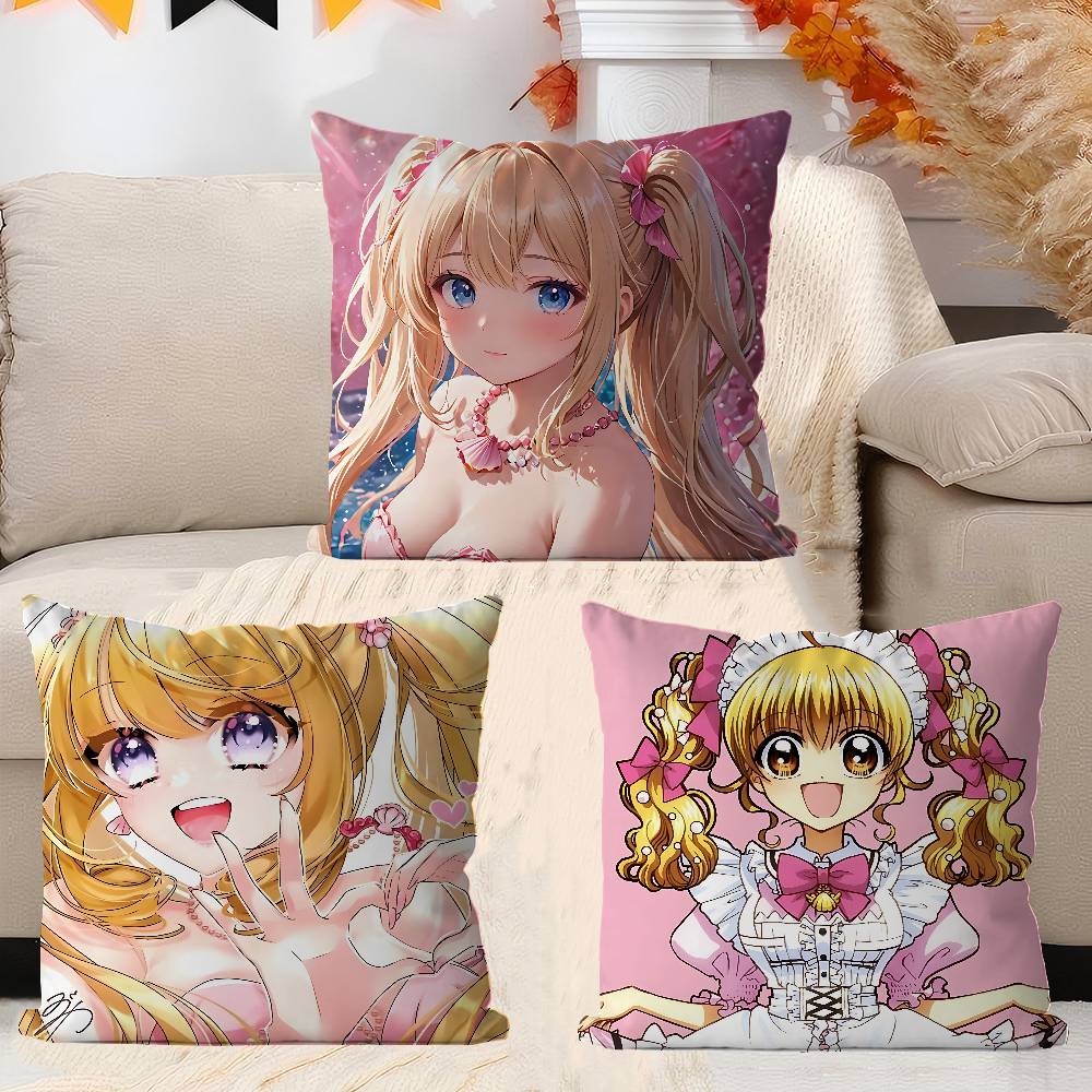 Mermaid Melody Anime Pichi Pitch Pillowcase Toon Gift Cushion Cover Bedroom Home Sofa Chair Seat Decor Pillow Case
