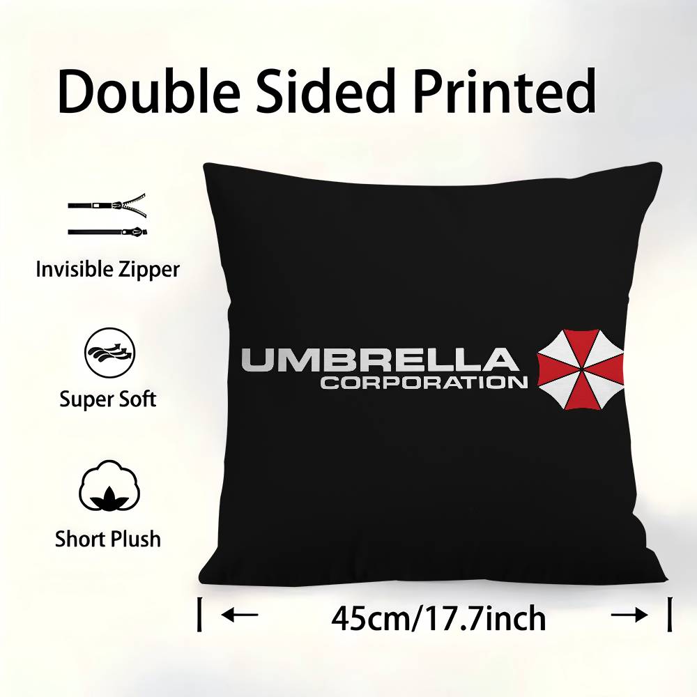 Game R-Resident E-Evil Cushion Cover Car Throw Pillow Case For Sofa Car Christmas Gift 40X40Cm 45X45Cm