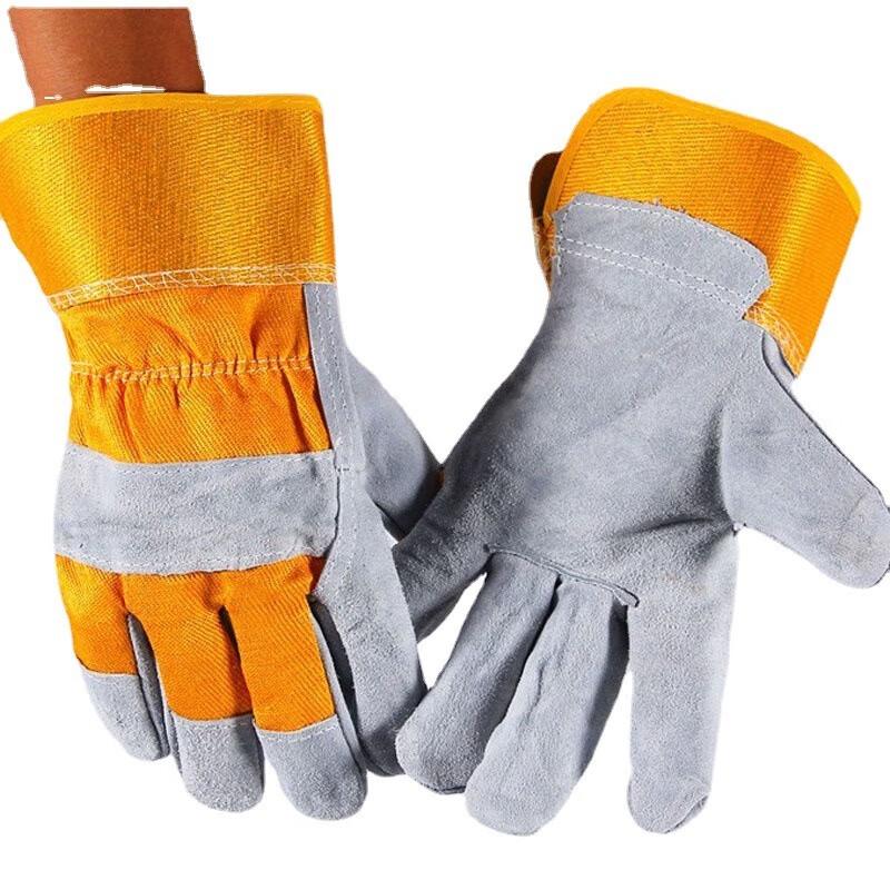 SANSHENG Cow Split Leather Welding Gloves