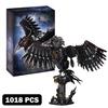 MOC Technical Gothic Mechanical Animals Dark Crow Model Building Blocks Assembly Bricks Toys Desktop Ornaments Kids Adults Gifts