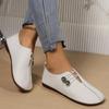 Women's Flat Shoes Soft and Comfortable Walking Light Non-slip Loafers Fashion Women's Leather Shoes Spring and Autumn 2025 New