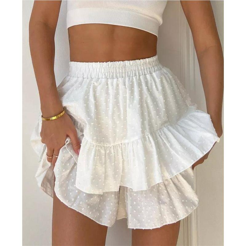 European and American Frill Shorts Short dress Cake Skirt Pantskirt Women Mini Cake Skirt Shorts Women