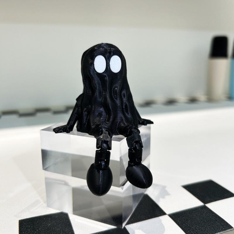 3D Printed Halloween Ghost Home Decoration Ornament Joint Movable Carnival Night Party Dress Up Children's Toys Holiday Gifts