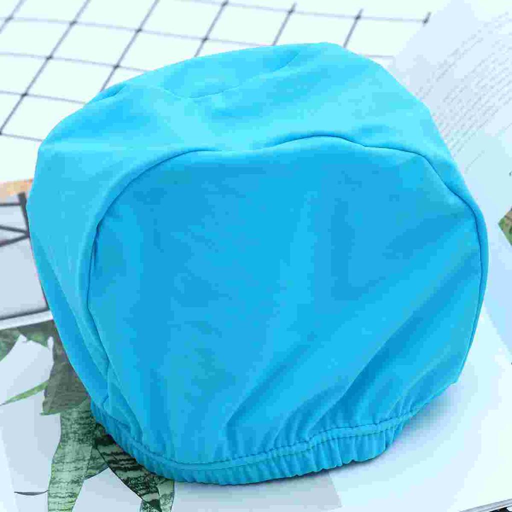 Swimming Cap Nylon Spandex Fabric Swim Cap Shower Bathing Hat for Men Water Pool Sports Supplies ( Sky- blue )