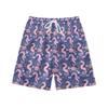 Europäische Und Amerikanische Meereskreaturen Florale Elemente Herren Freizeitshorts Strandhose