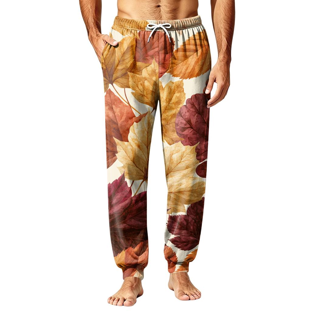 Men's Sleep Pants for Fall and Winter, Pajama Bottoms for Cold Home Lounging and Bedtime