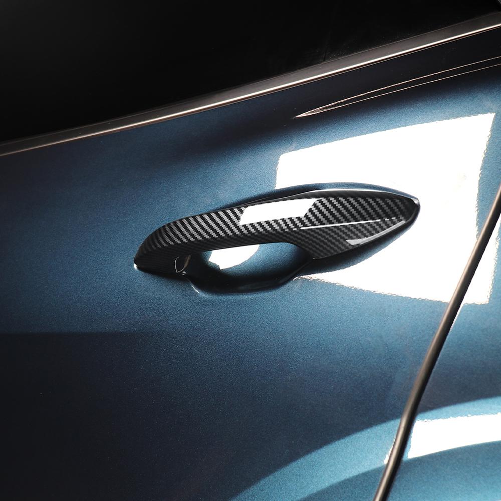 Car Touch-Style Exterior Door Handle in Carbon Fibre Black ABS for Kia Sportage NQ5 2023-2026 Left-hand Drive Exterior Trim