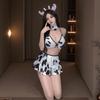 Pure Lust Sexy Hot Passion Bikini Three Point Cow Suit Sexy Lingerie Cosplay Seduction Costume