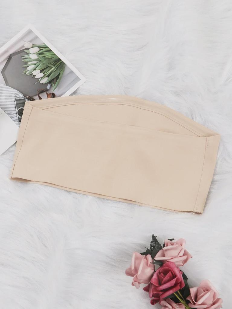 Biustonosz bez ramiączek European Seamless Tube Top z antypoślizgowym jedwabiem lodowym dla małych biustów