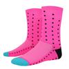 Męskie Damskie Rower Rowerowy Jazda na Rowerze Bieganie Sport Oddychające Nylonowe Skarpety do Łydki Różowe