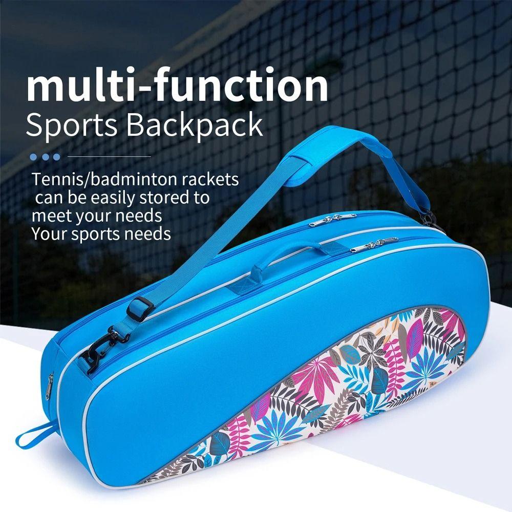 Multifunctional Badminton Racket Handbag Shoes Compartment Carrying Handbag  for Men and Women