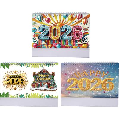 Diamond Painting Monthly Calendar Kit Diamond Painting Paper Calendar Monthly Flip Tabletop Calendar for Adults Beginners