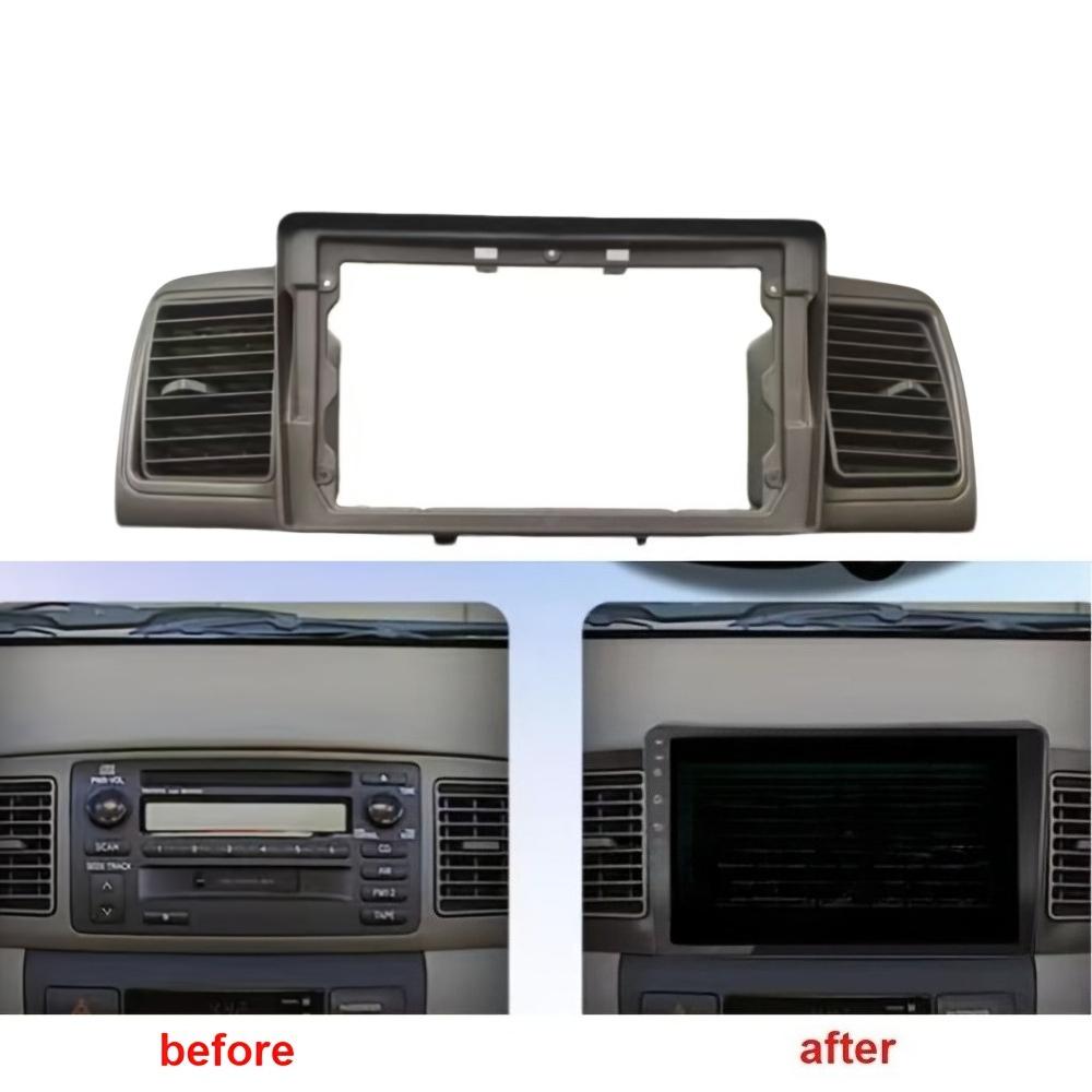 2 Din Car radio 9'' Face Frame Fit For Corolla E120 e 120 BYD F32007-2011 Dashboard Fascia Stereo Panel Dash Car Fascia Frame